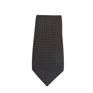 Donald Trump Signature Collection Classic Silk Tie Brown And Gold Geometric